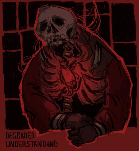 "Degraded Understanding" 2025. Digital art.